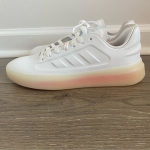New Adidas Originals Zntasy Gum Cloud White / Red Women's 7.5 GZ2294